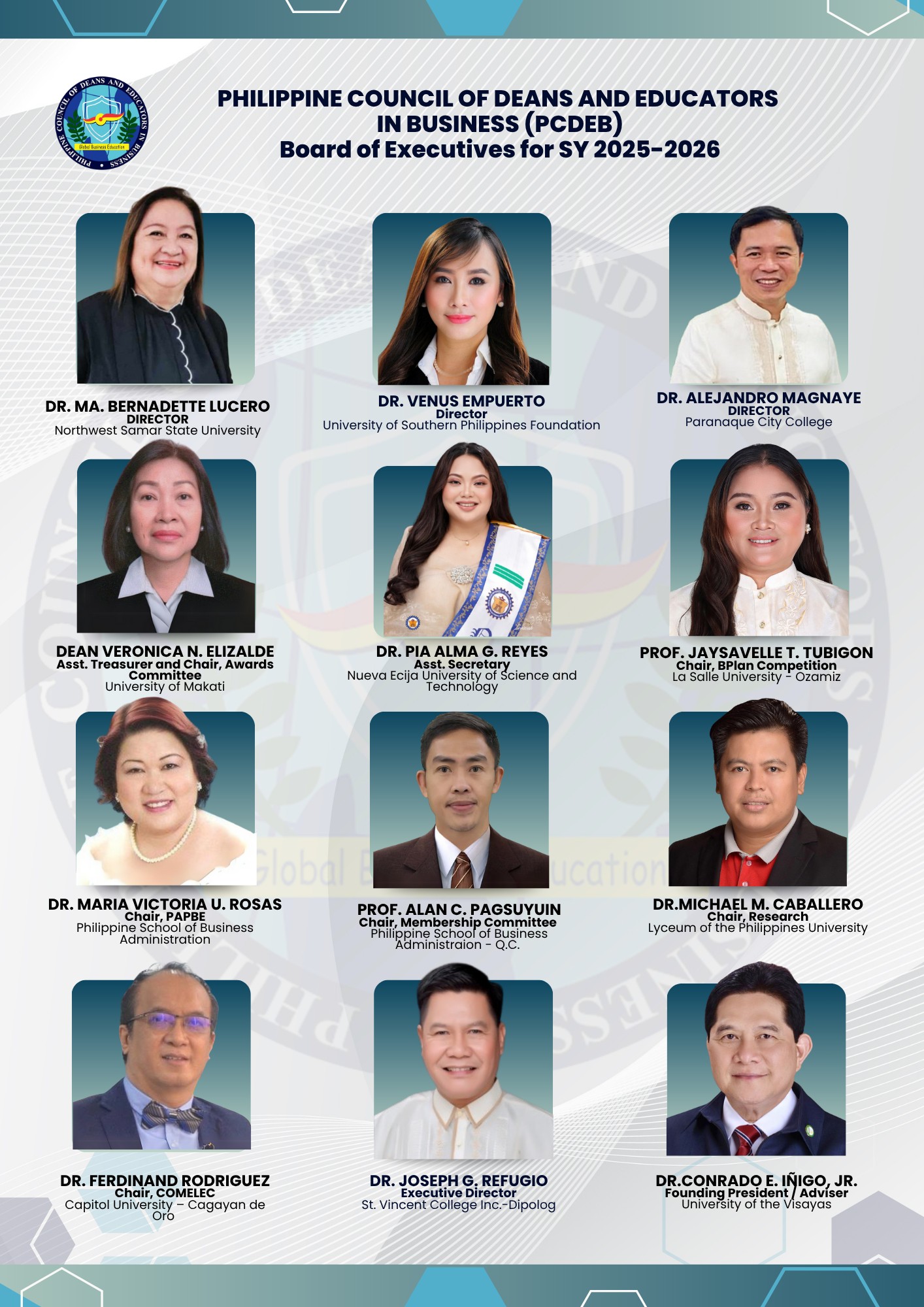 PCDEB Council Members